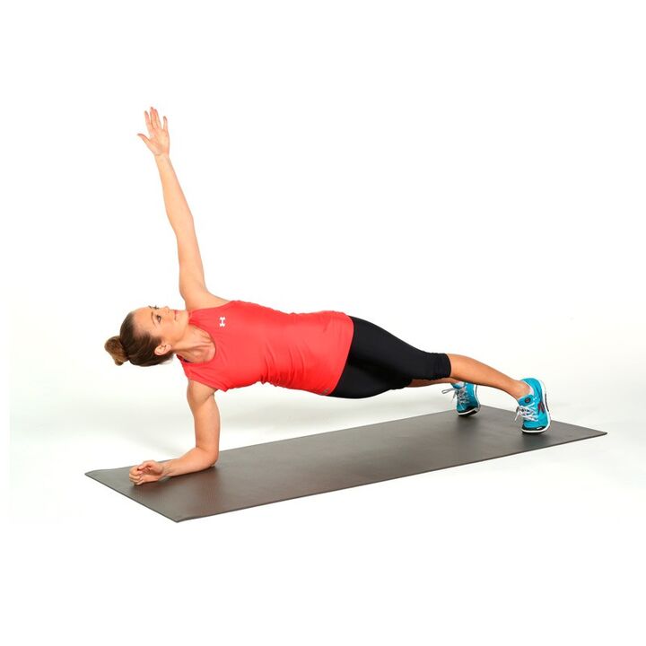 Plank with turns