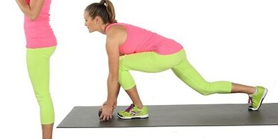 a set of exercises for losing weight in the legs